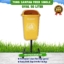 tong sampah fiber organik, tempat sampah fiber oval 50 liter, tong sampah fiber oval kapasitas 50 liter