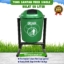 tong sampah fiber single 50 liter, tong sampah fiberglass, tempat sampah fiber,