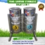 tempat sampah stainless, tong sampah stainless 2in1, tempat sampah stainless 2 pilah, tempat sampah stainless organik nonorganik
